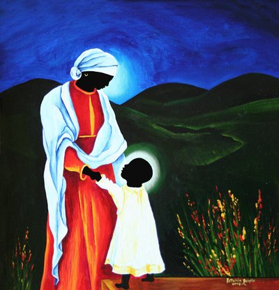 Madonna and Child - First Steps by Patricia Brintle